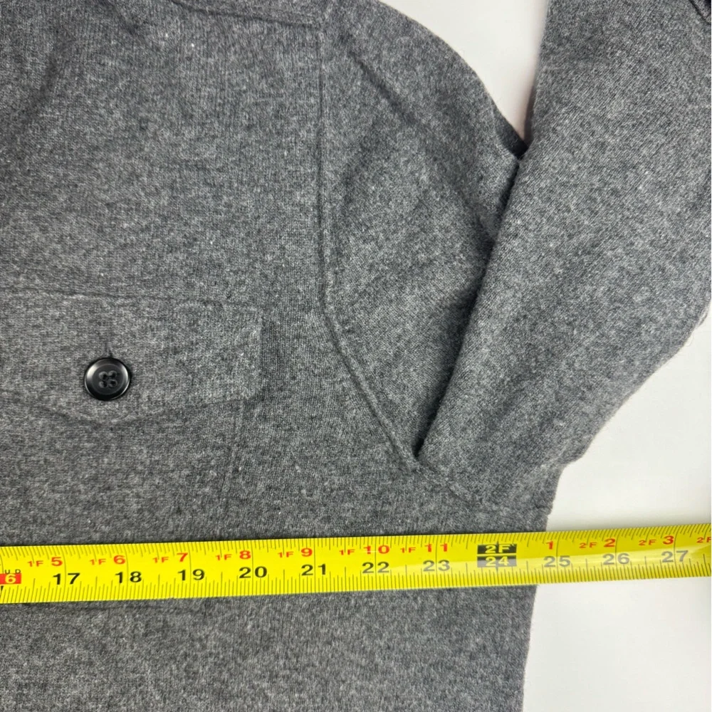 Banana Republic Men’s Shawl Collar single button popover wool blend sweater XL